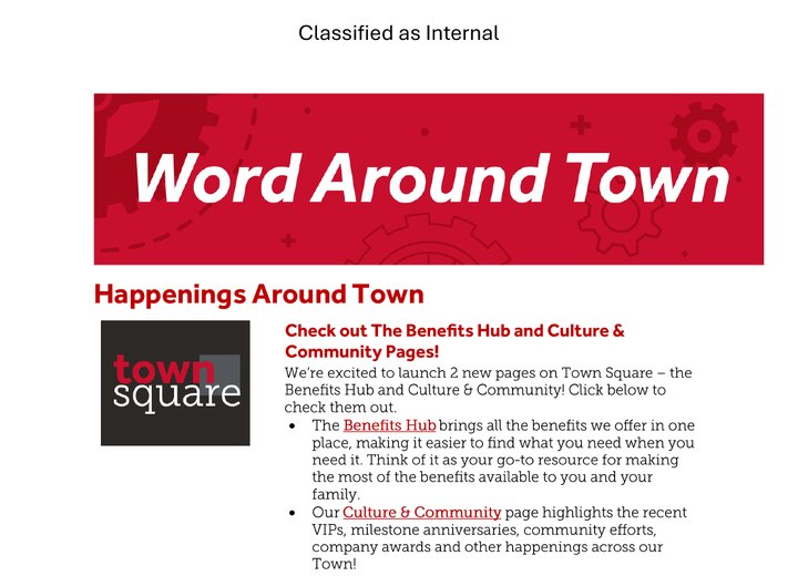 Word Around Town newsletter dated August 24, 2026